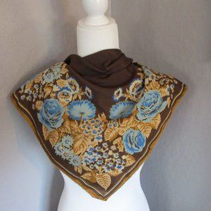 Blue and gold floral